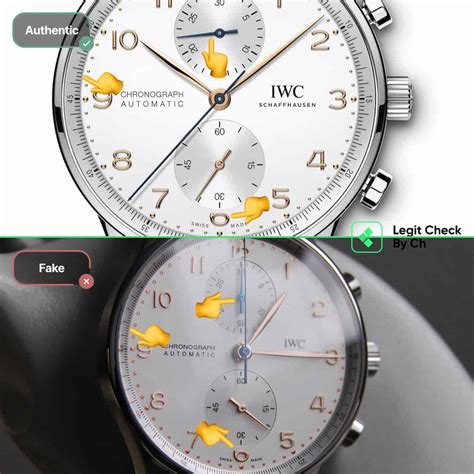 spot fake iwc portuguese|authenticity check for iwc.